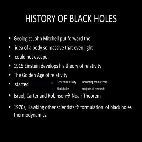 Black holes powerpoint