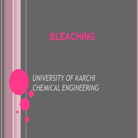 Bleaching, textile treatment