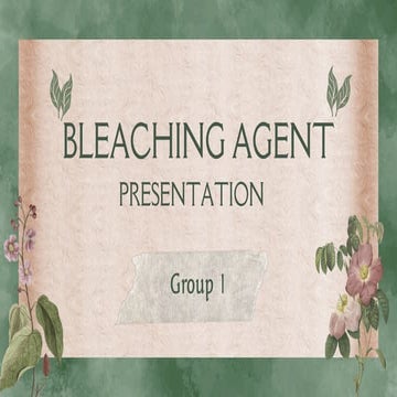 Bleaching agent slide presentation dental
