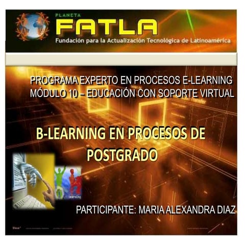 Blearning en procesos de Postgrado  