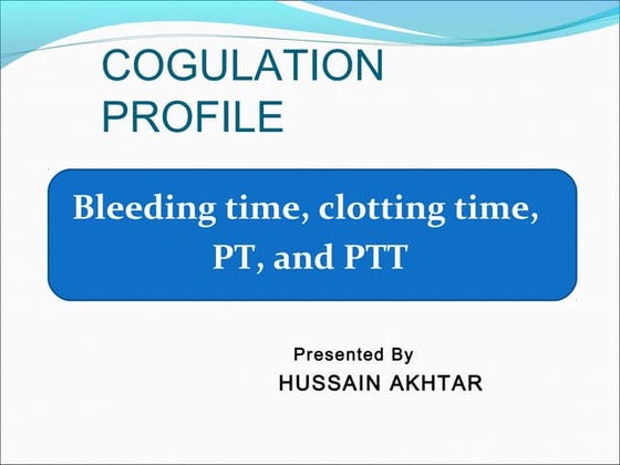 Coagulation cascade | PPTX