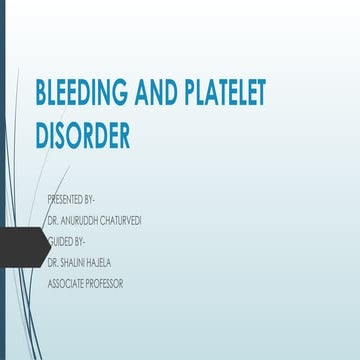 Approach to a bleeding child | PPTX