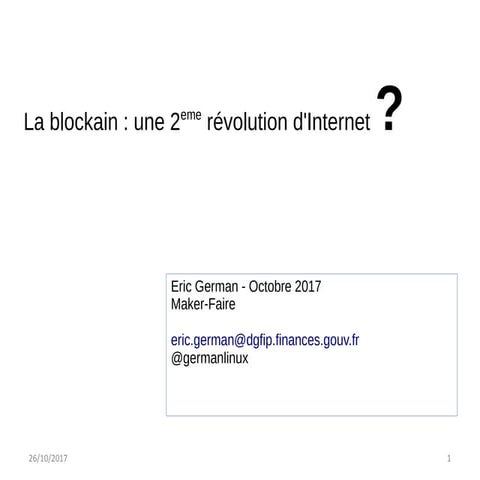 Quelle révolution pour la blockchain