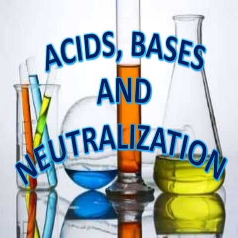 Acids, Bases and Neutralization