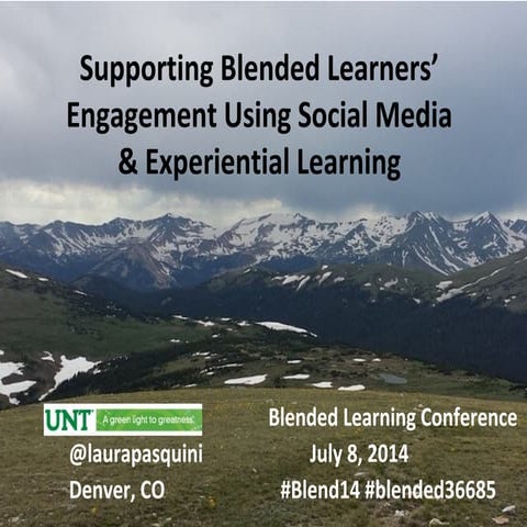 #Blend14 Workshop: Engaging Students