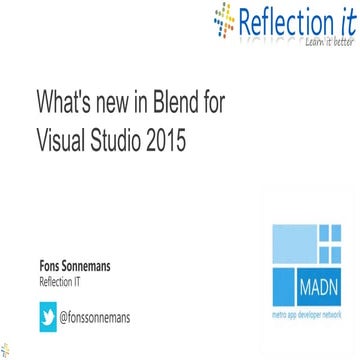 What's new in Blend for Visual Studio 2015