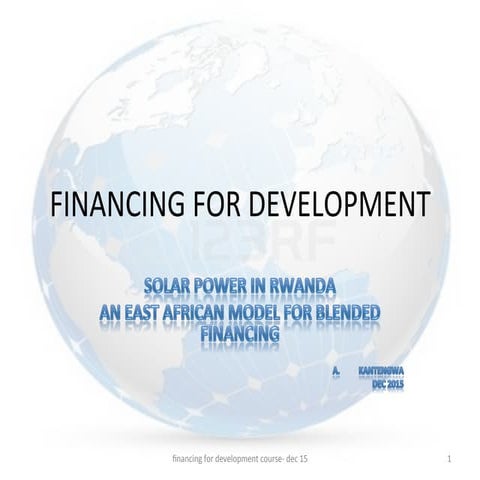 Blended finance model dec 2015