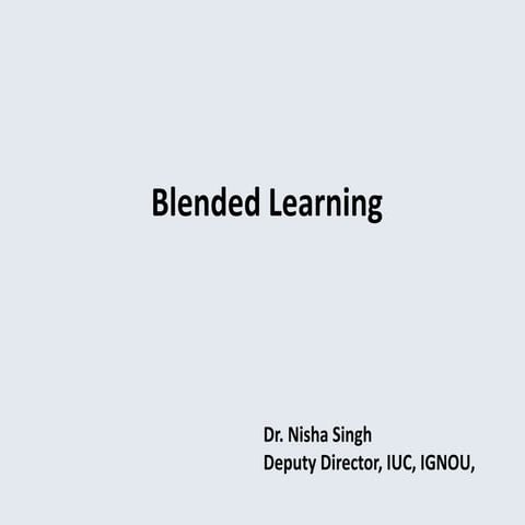 Blended learning