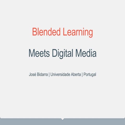Blended Learning Meets Digital Media