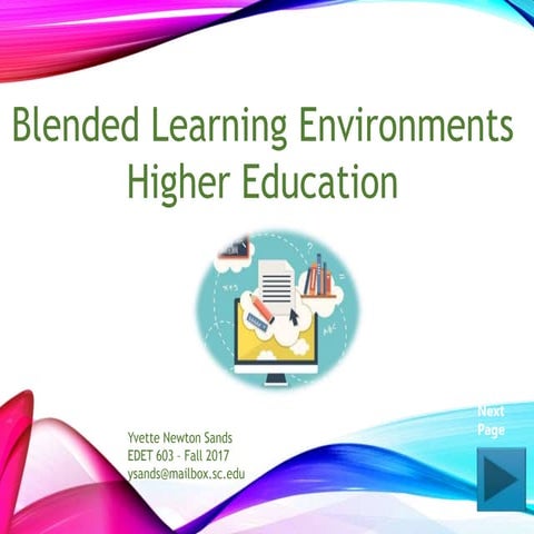 Blended learning environments