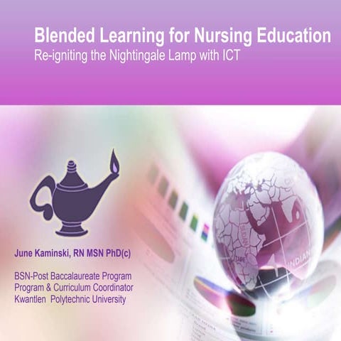 Blended learning for nursing education