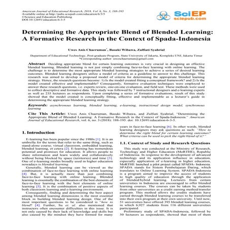 TRADITIONAL VERSUS BLENDED LEARNING METHOD: A COMPARATIVE STUDY ON ITS ...
