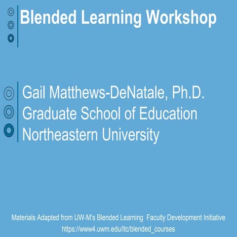 Blended Learning One Day Workshop