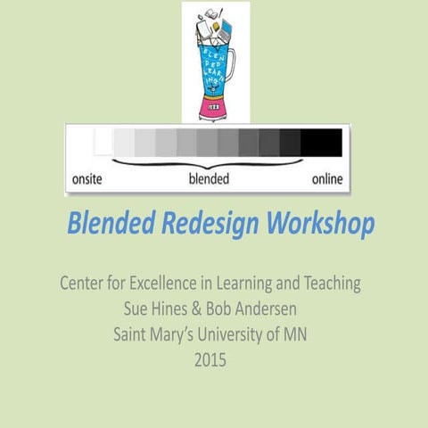 Blended redesign workshop 10 1-15