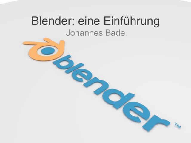Hasi-Talk: Blender