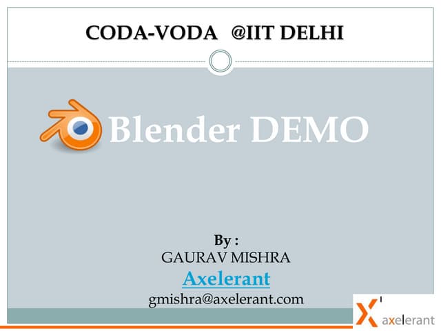 Blender Coda Voda Iit