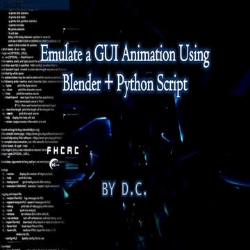 Blender+Python script模擬電影裡的GUI介面動畫 | PPT