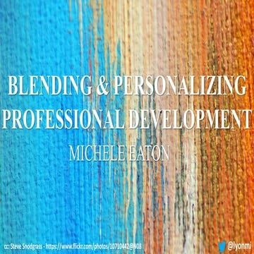 Blending and personalizing pd
