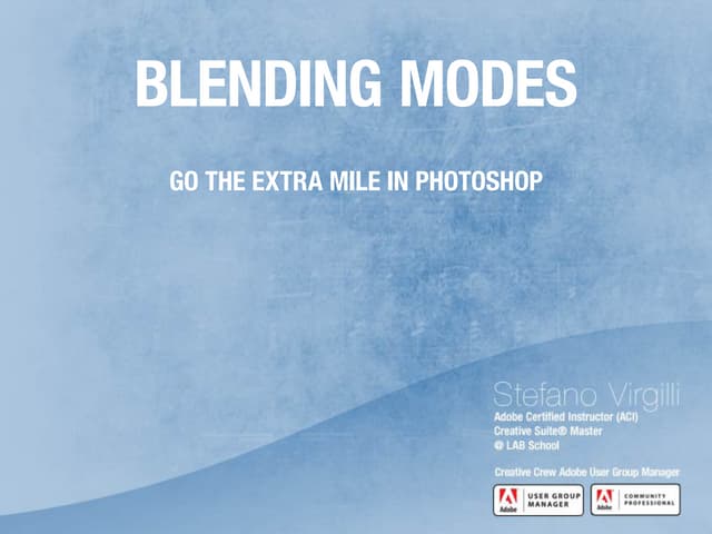 Blending modes presentation