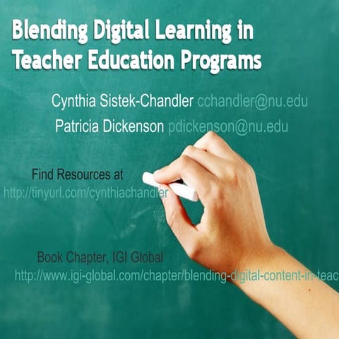 BlendingDigitalinTeacherEducation