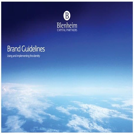 Blenheim brand guidelines by Neon