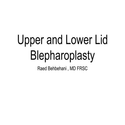 Blepharoplasty plastic meeting talk