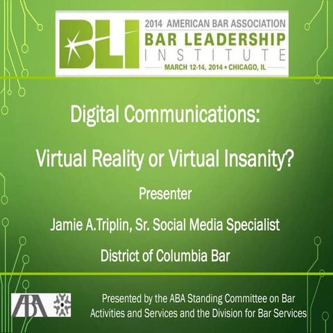 Digital Communications: Virtual Reality or Virtual Insanity