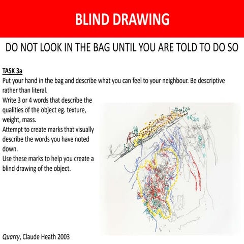 Blind drawing