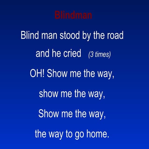 Blind Man | PPT