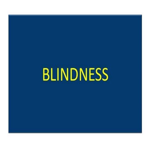 Blindness control program