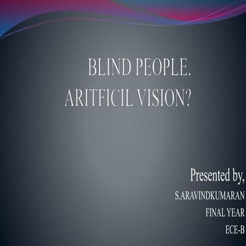 Blind people