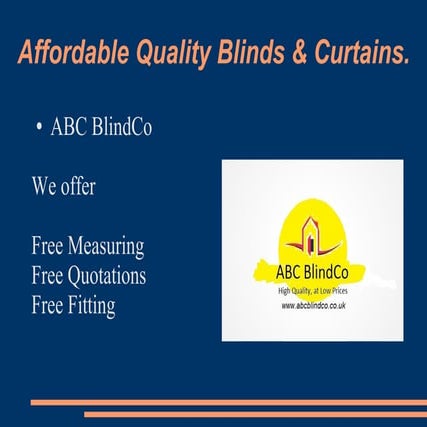 We Present ABC BlindCo