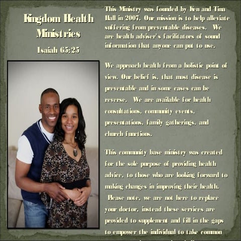 Blind spot growing epidemic of sickness & poor health