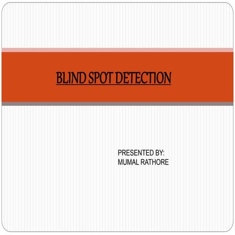 Blind spot ppt
