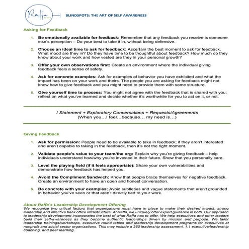 4-25 18 Blind Spots: The Art of Self Awareness