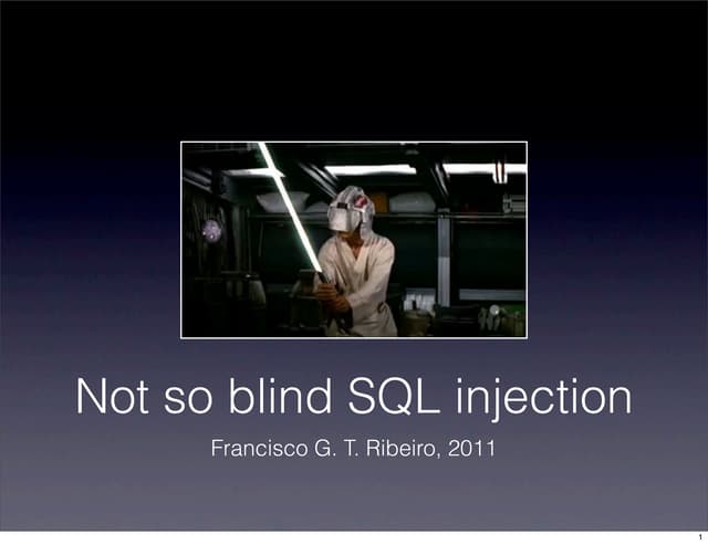 Not so blind SQL Injection