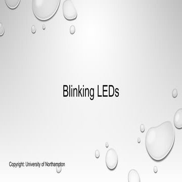 Blinking leds | PPT