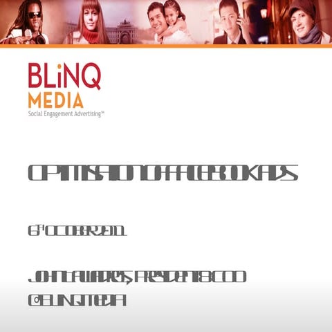 Chinwag Insight: Facebook Marketing - John Tawadros - BLiNQ Media - Facebook ...