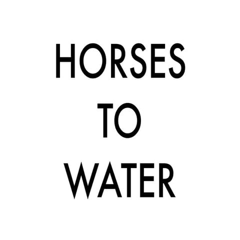 "HORSES TO WATER"