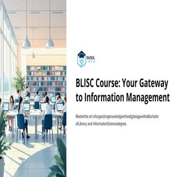 BLISC-Course-Your-Gateway-to-Information-Management | PDF