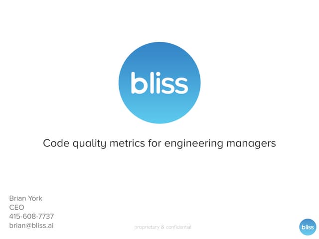 Bliss.ai Initial VC Raising Pitch Deck 
