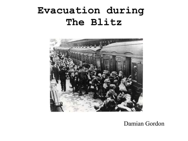 Evacuation during The Blitz - in the 6 Hats style