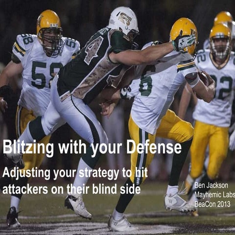 Blitzing with your defense bea con