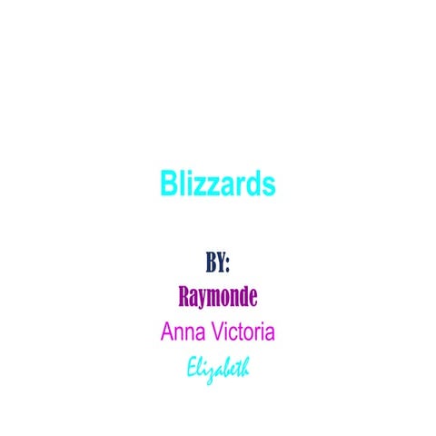 Daniel's blizzard project | DOCX