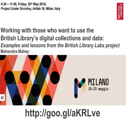 BL Labs at ArtLab 2016