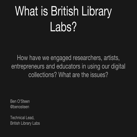Bl labs   what is british library labs