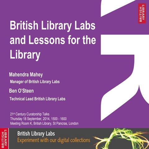 British Library Labs 21st Century Curatorship Talk