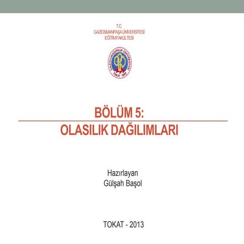 Olasılık Dağılımları