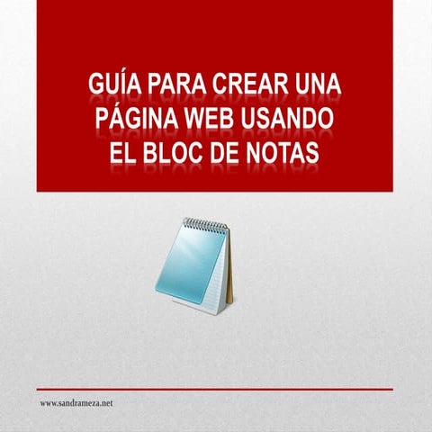 Crear una pagina web con bloc de notas