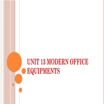 Block 5.pptx for office equipments to prepare